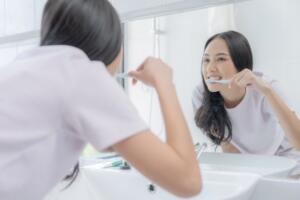 brushing teeth dental hygiene
